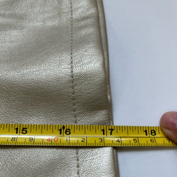 Marc New York /Gold Mini A-Line Skirt/Size 2 - Picture 7 of 12